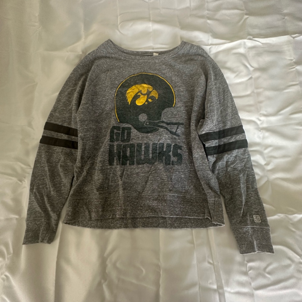 Gray Long Sleeve Women's Top